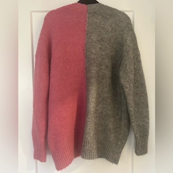 Zara two tone colour block cardigan - Picture 2 of 4